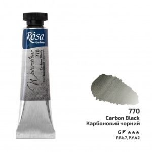 Acuarela ROSA Gallery Tubo10 ml 770 - Carbon Black Deep