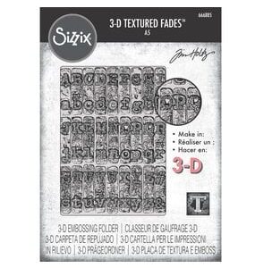Carpeta deTextura 3D de Tim Holtz - Máquina de escribir