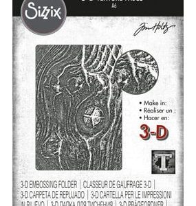 Carpeta deTextura 3D de Tim Holtz - Madera