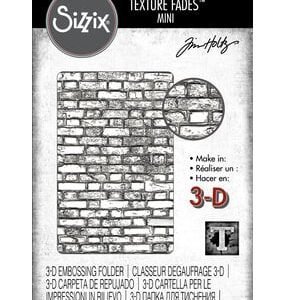 Textura 3D Fades Mini de Tim Holtz Muro de Ladrillos