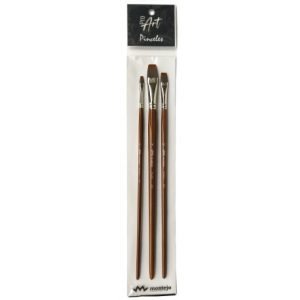 Set Pinceles PROART mango largo plano 16.10.6