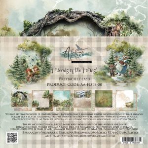 Set de Scrapbooking Friends of the Forest 8x8 Art of Alchemy