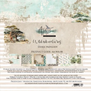 Set de Scrapbooking Wild Adventures 8x8 Art of Alchemy
