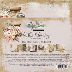 Set de Scrapbooking In the Library 8x8 Art of Alchemy